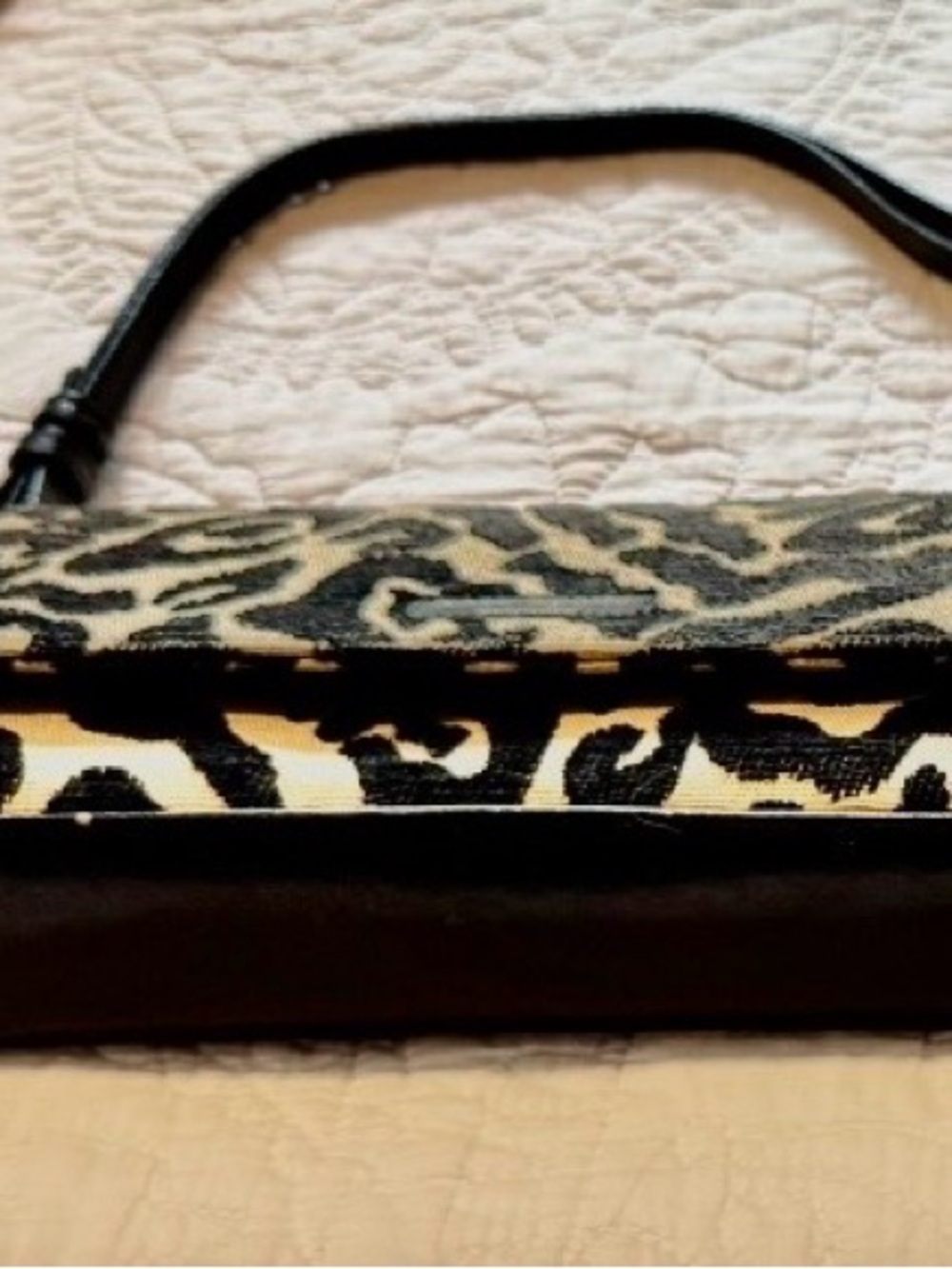 kate spade Black and Cream Zebra-Print Shoulder Bag - Picture 2 of 3